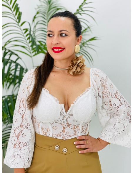 Top Sevillana blanco