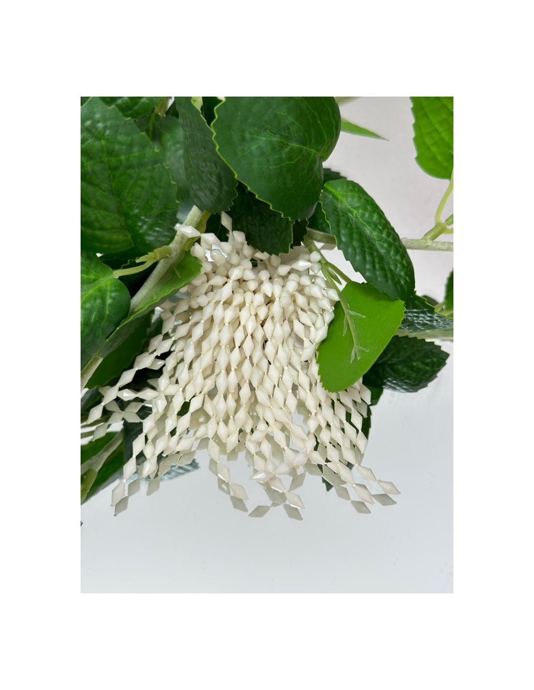 Pendiente Ramita Blanco