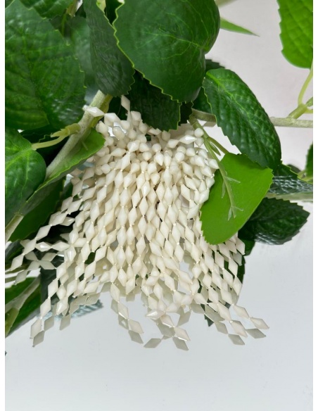 Pendiente Ramita Blanco