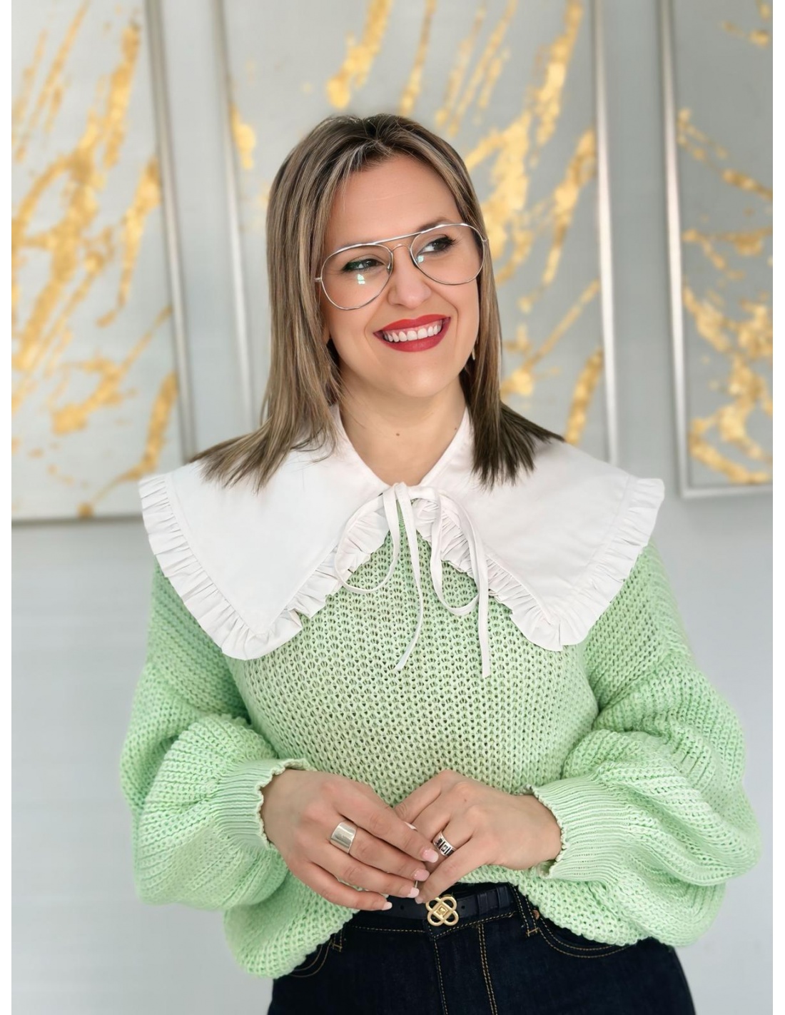 Cuello Camisa Blanco