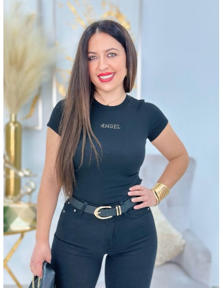 Camiseta Ángel Negro