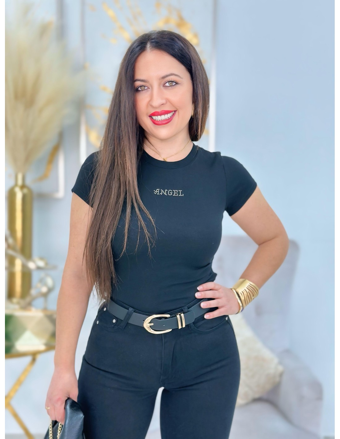 Camiseta Ángel Negro