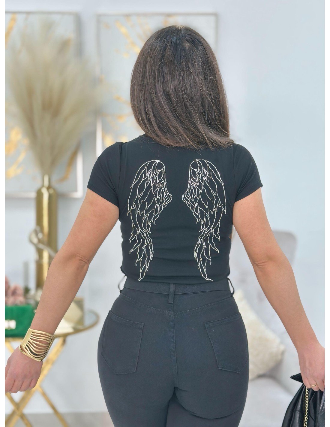 Camiseta Ángel Negro