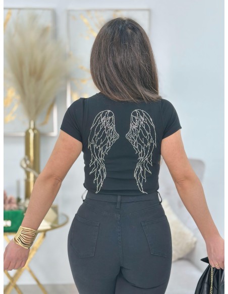 Camiseta Ángel Negro